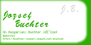 jozsef buchter business card